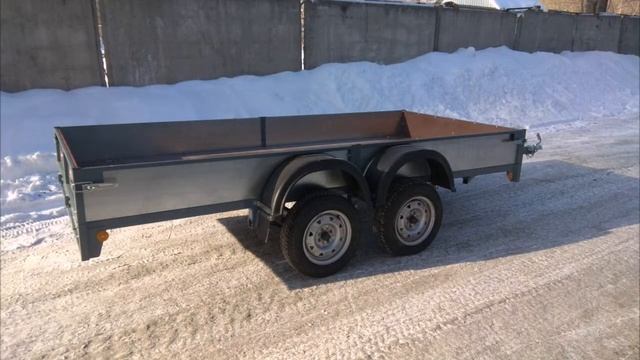 Прицеп легковой Багем 340. Двухосный. Обзор. смотреть онлайн