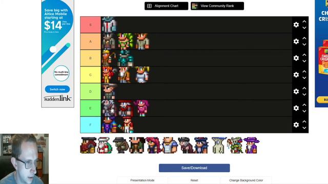 Terraria 1.3 -1.4 NPC Tier List Ranking