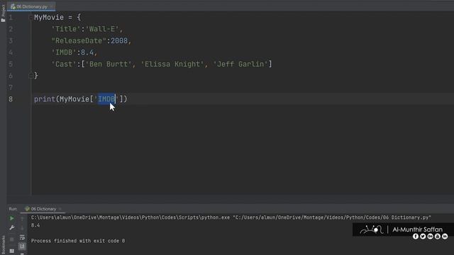 الدرس 06 - القاموس Dictionary #python смотреть онлайн