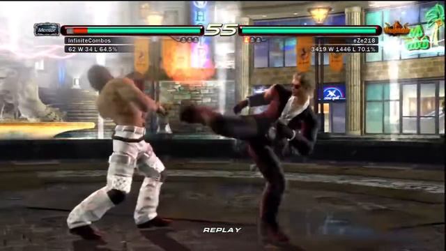 Tekken 6 : eZe218 (Hwoarang) v. y0_SuPeRioR aka InfiniteCombos (Miguel) смотреть онлайн