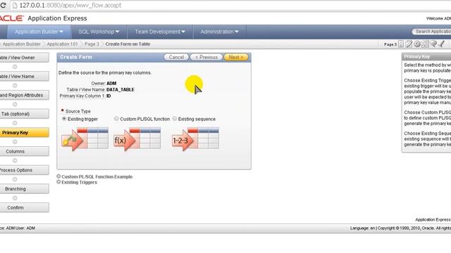 Разработка приложений в Oracle APEX Application Express. Урок 2. Отчет из таблицы! смотреть онлайн