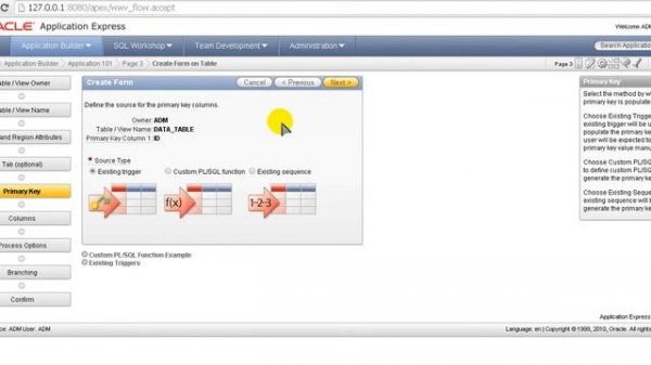 Разработка приложений в Oracle APEX Application Express. Урок 2. Отчет из таблицы!