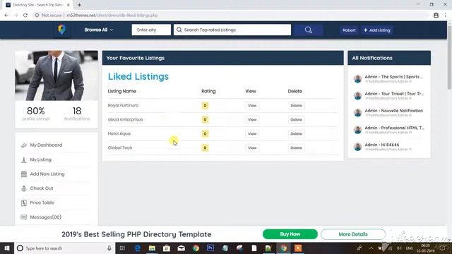 Like listings - PHP Business Directory Template by Rn53 Themes смотреть онлайн