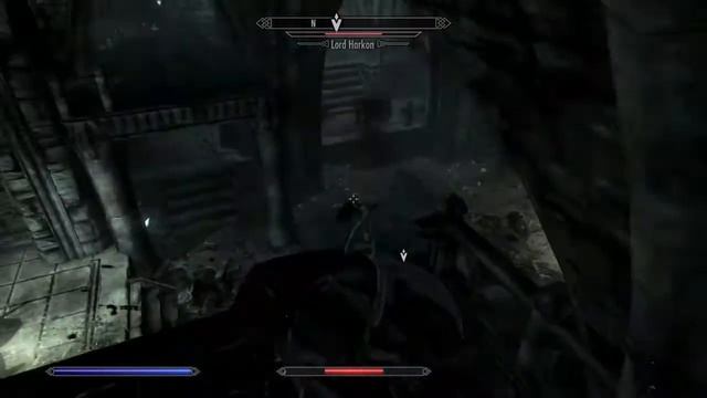 Skyrim Lord Harkon vs Vampire Lord смотреть онлайн
