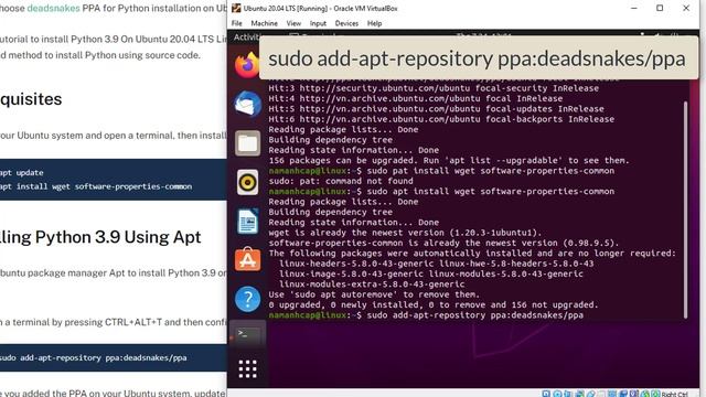 How To Install Python 3.9 on Ubuntu 20.04 смотреть онлайн