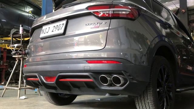 Catback exhaust system on a Geely Coolray смотреть онлайн