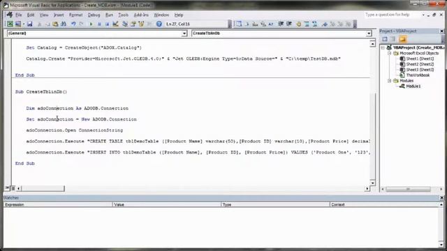 How to Create an SQL Database with Excel with VBA Locally no SQL Server or SQL Express смотреть онлайн