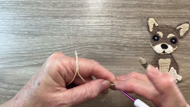 Crochet Chihuahua Tutorial - Crochet Applique Tutorial