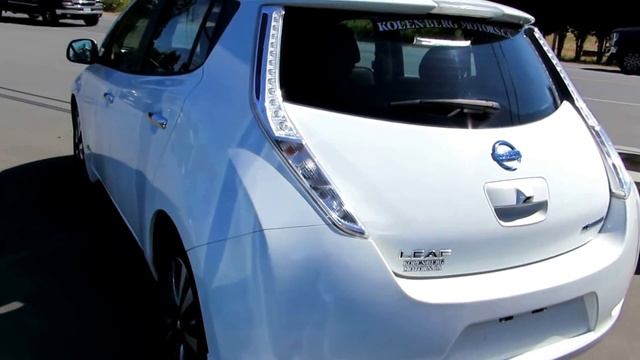 WHITE NISSAN LEAF SV AT KOLENBERG MOTORS LTD смотреть онлайн