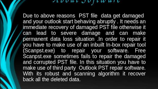Free Scanpst.exe For Outlook: Repair Corrupt PST File смотреть онлайн