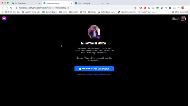 WHATSAPP WEB GÖRÜNTÜLÜ KONUŞMA