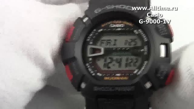 Мужские японские наручные часы Casio G-SHOCK G- 9000- 1V смотреть онлайн