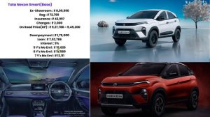 2023 Tata Nexon Price | Tata Nexon Smart Base Onroad Price,Loan,Emi | Nexon facelift price