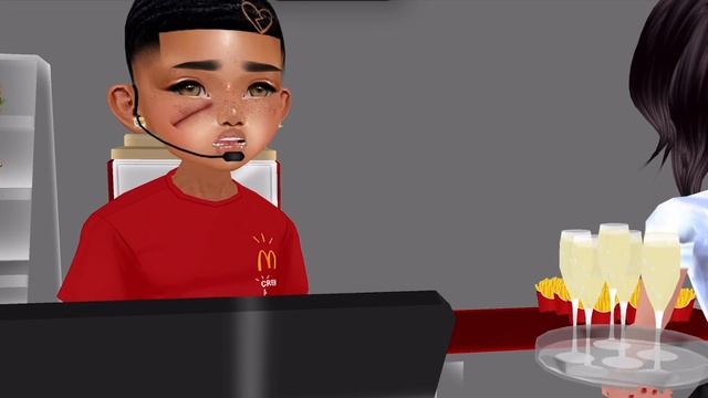 THE KIDS WORK AT MCDONALDS GONE WRONG??? (IMVU SKIT) смотреть онлайн