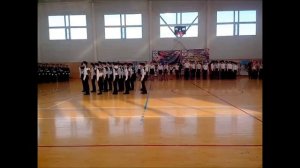 МАРШИРОВКА . СМОТР СТРОЯ И ПЕСНИ.