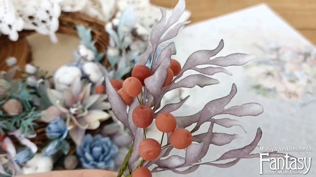 Набор цветов "Снежное настроение" / Вдохновение / Скрапбукинг / #dies_Fantasy смотреть онлайн