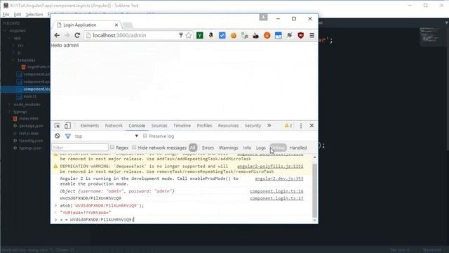 Angular 2 Tutorial 23: Authenticating Administrator (Login App) смотреть онлайн