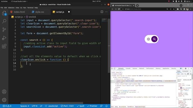 How To Make Animated Search Bar On Website Using HTML CSS And JavaScript | Expandable Search Box смотреть онлайн