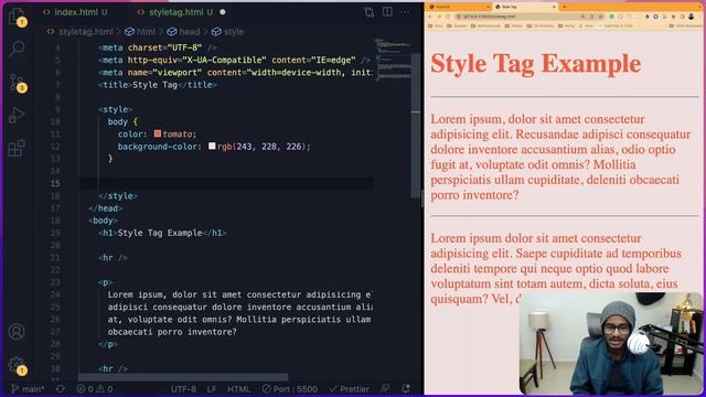 2. CSS - How to add CSS to HTML file смотреть онлайн