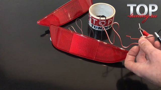 Светодиодные отражатели в задний бампер - Тюнинг Хендай Солярис 1 смотреть онлайн