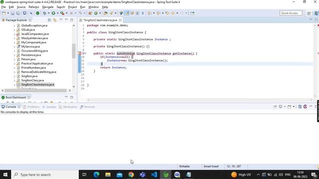 How to create Synchronized Singleton class and Immutable class смотреть онлайн