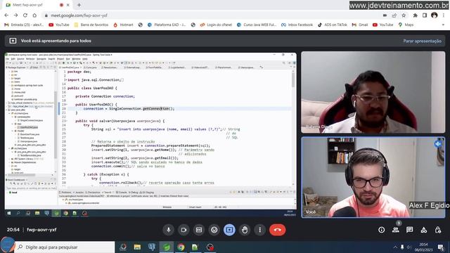 Bean Model JDBC Spring JDBC Template Padrinho de Programador смотреть онлайн
