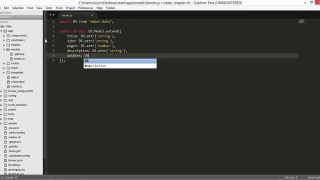 ember.js cli - defining ember-data model, book, hasMany, belongsTo, async смотреть онлайн