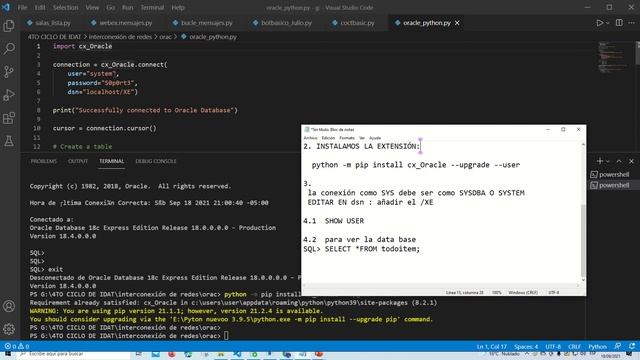 oracle con python - clase del 18 de septiembre смотреть онлайн