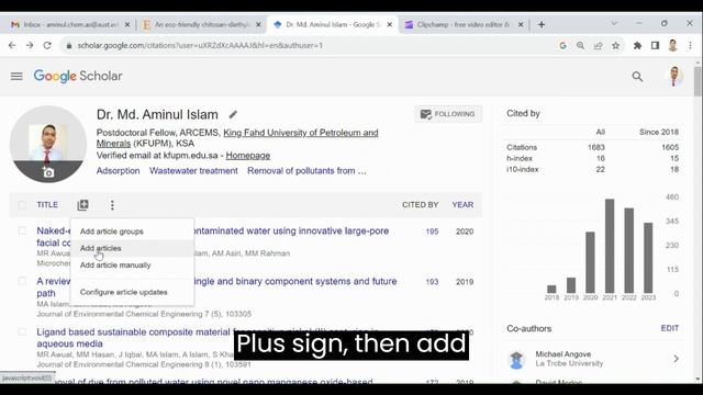 How to Add Missing Article to Google Scholar Profile смотреть онлайн