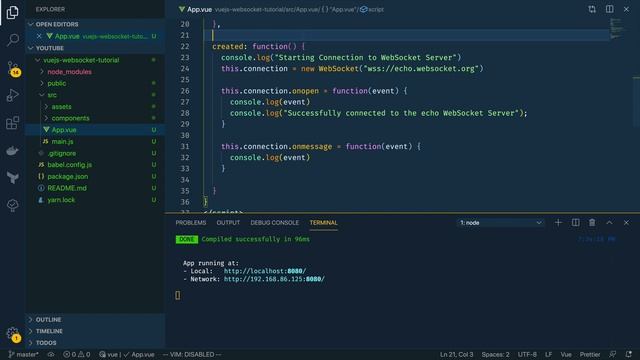 WebSockets in Vue.js - Beginners tutorial смотреть онлайн