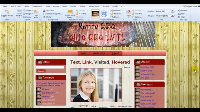 9 Changing Footer Option Web Design Software Artisteer смотреть онлайн