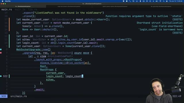 a little frontend work on the uptime monitor | rust, dioxus, liveview, sqlite in prod смотреть онлайн