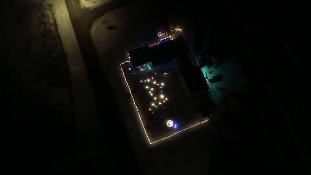 Night flying with my new drone over Christmas Lights смотреть онлайн