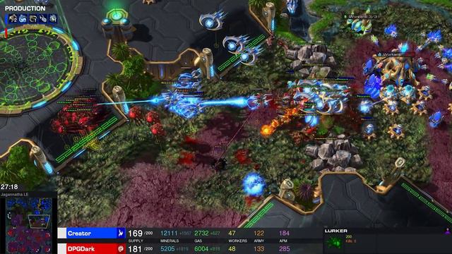 StarCraft 2: LATE GAME INSANITY! (Dark vs Creator) смотреть онлайн