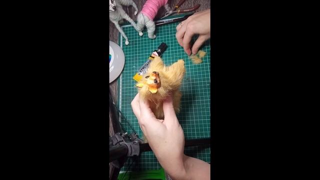 Немного процесса создания каркасной игрушки Шпиц смотреть онлайн