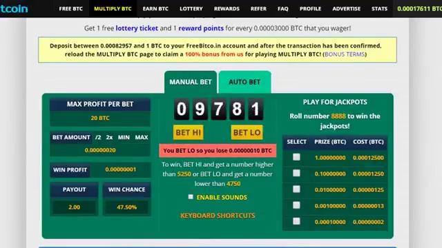 New script freebitco in roll 2017!!!! смотреть онлайн