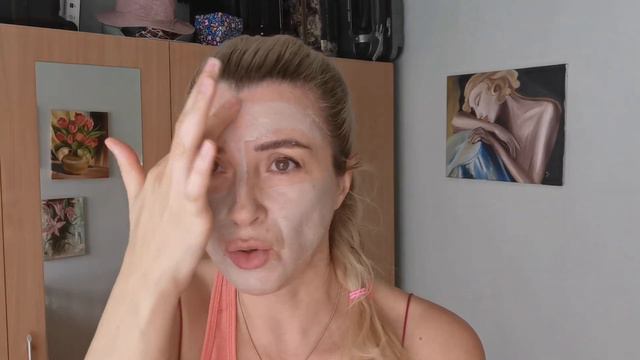 Applying Ahava mud mask from Dead Sea & benefits for skin, @beautifulfaceyoga88 radiant glowing fac смотреть онлайн