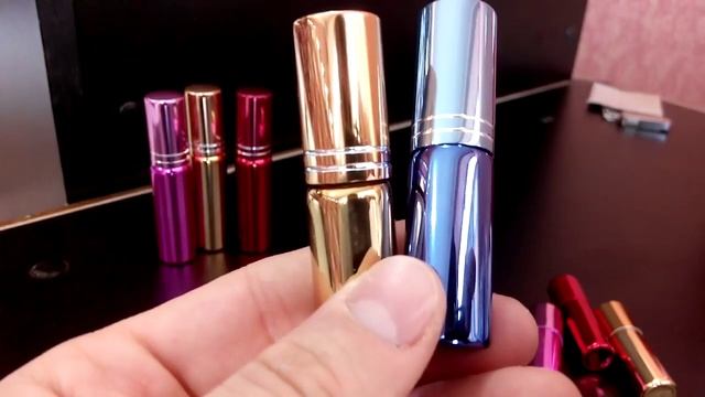 Никелированные разноцветные флаконы 3 мл для духов смотреть онлайн