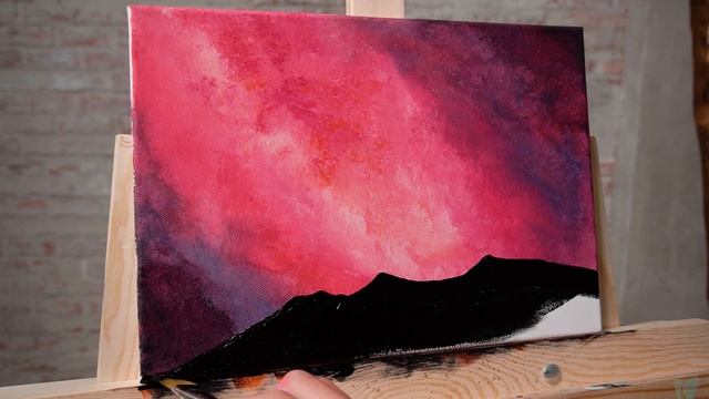 РИСУЕМ КОСМОС / ТЕХНИКА РИСОВАНИЯ АКРИЛОВЫМИ КРАСКАМИ / ПРОСТАЯ ЖИВОПИСЬ / ДЕВОЧКА С ШАРАМИ смотреть онлайн