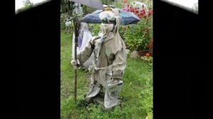 Идеи декора сада  Пугало своими руками