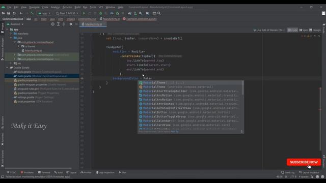 How to implement Constraint Layout in Jetpack Compose | Android | Kotlin | Make it Easy смотреть онлайн