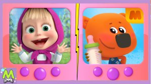 Ми-Ми-Мишки против Маши и Медведя.Виртуальные Друзья в Игровом Челлендже.Мультик Игра