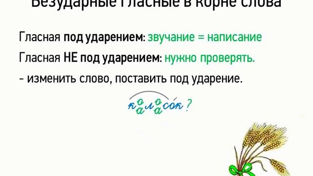 Правописание безударных гласных в корне слова (5 класс, видеоурок-презентация) смотреть онлайн