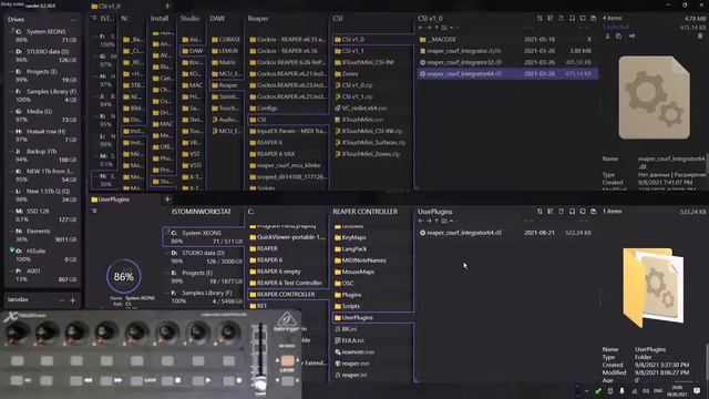 Reaper + CSI + XTouch Mini = не работает обучение плагинов! смотреть онлайн