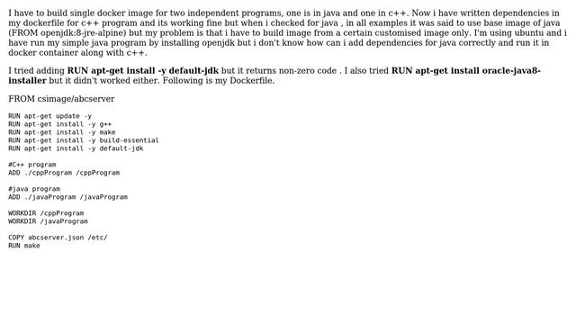 DevOps & SysAdmins: multiple languages (java and c++) in a single docker container смотреть онлайн