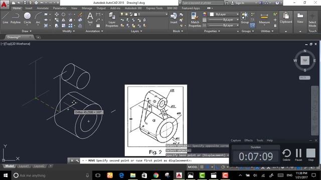 Autocad isometric drawing 03 смотреть онлайн