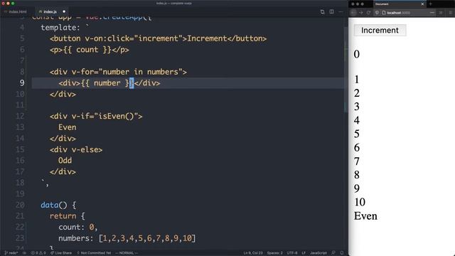 [7/14]: Loops with v-for - Complete Vue.js 3 Course смотреть онлайн
