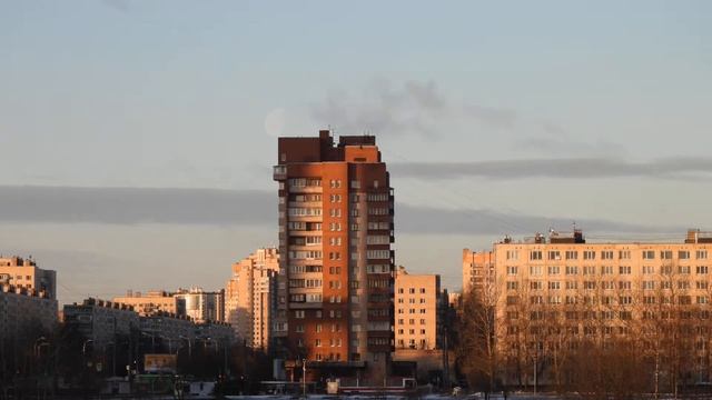 Заход Луны над Купчино, Бухарестская улица, март'21 смотреть онлайн