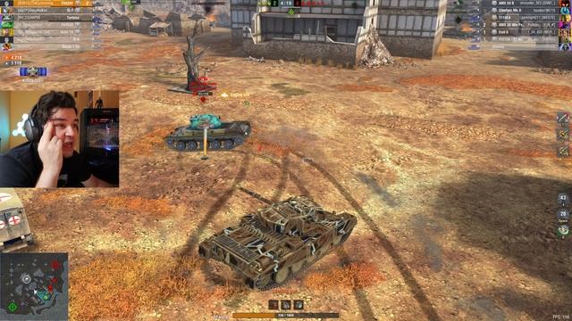 ТАНКОВЫЙ ОБОРОТЕНЬ ● СРЕДНИЙ ТАНК НАГЛО ДАВИТ ТЯЖЕЙ В ЛОБ ● WoT Blitz смотреть онлайн