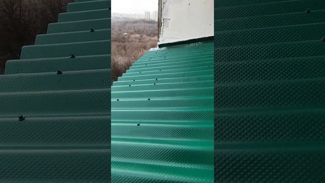 Крыша на балкон - лоджию в Москве м. Сходненская. Козырек над балконом своими руками. смотреть онлайн